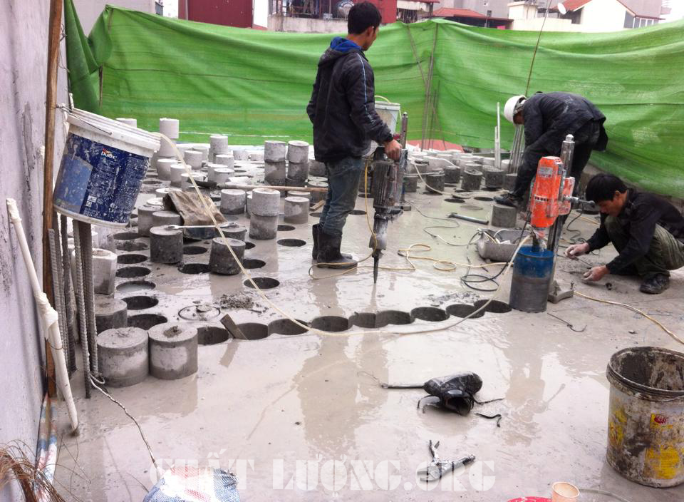 Nhận khoan rút lõi bê tông tại Hà Nội